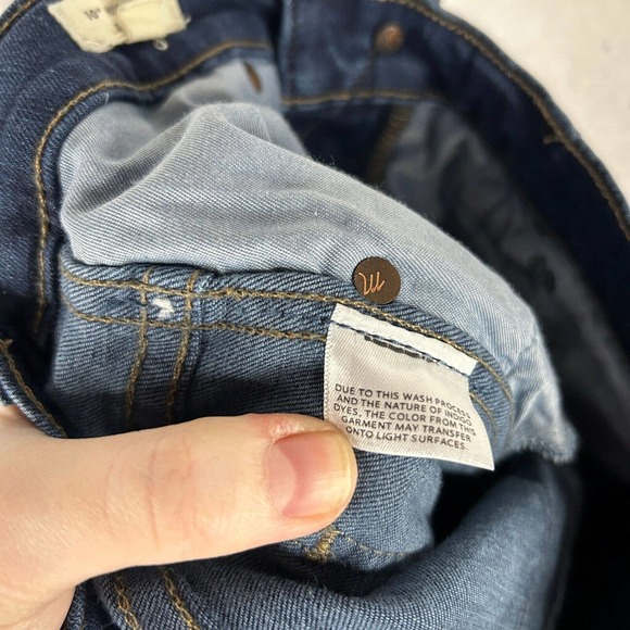 Madewell Womens Size 25 10" High-Rise Skinny Jeans Dark Wash Denim Stretch - Picture 8 of 9